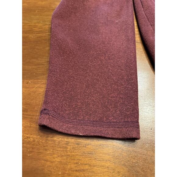Large The North Face Burgundy Quarter Zip Fleece - Picture 5 of 9